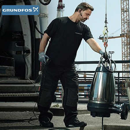 Прижимная планка в сборе для канализационного насоса Grundfos SE1, SEV (артикул 96592050)