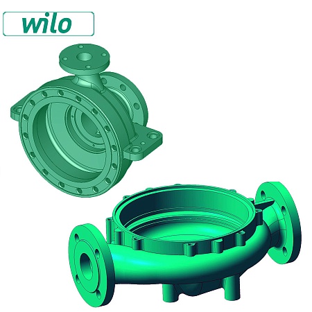 Запчасть WILO корпус насоса FWJ 301/401 (артикул 2027666)