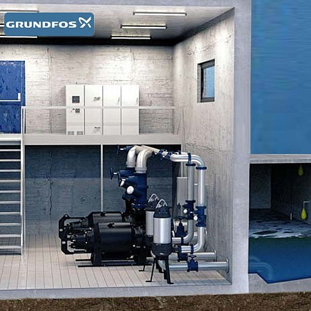 Канализационный насос Grundfos SEV.80.100.92.Ex.2.51D 10,5/9,2, kW 18A 3x400V 50Hz DOL (96780730)