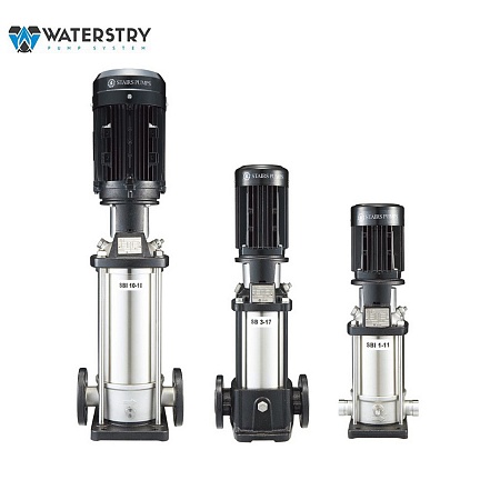 Насос вертикальный Waterstry SB 1-9 (k) HUBV 0,55kW 3x380V 50Hz, овальный фланец, IE3 (артикул 771-90003380)