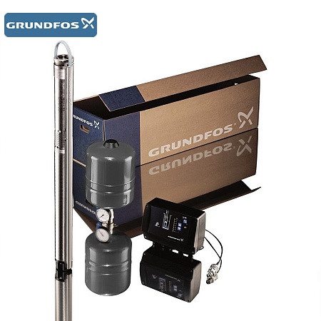 Комплект Grundfos SQE 2-115 с кабелем 80 метров, для поддержания постоянного давления (артикул 96524507)
