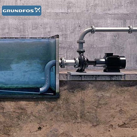   Grundfos NB 40-125/116 A-F2-A-E-GQQE 0,25kW 3380V ( 96529033)