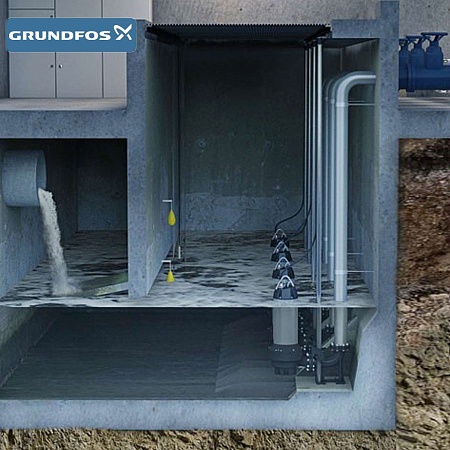 Канализационный насос Grundfos SLV.80.100.15.Ex.4.50D.C 2,1/1,5kW 3,9A 3x400V 50Hz DOLL взрыво-защищённое исполнение (артикул 98626618)
